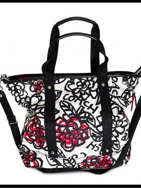 Coach Floral Graffiti Poppy Tote Bag – Carryall Crossbody F16914